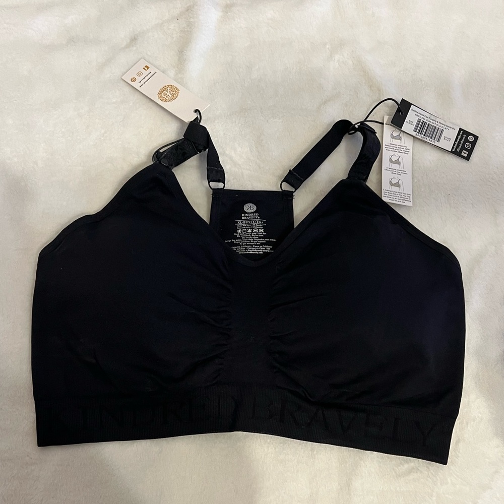 BNWT Kindred Bravely Sublime Hands-Free Pumping and Nursing Sports Bra- XL BUSTY
